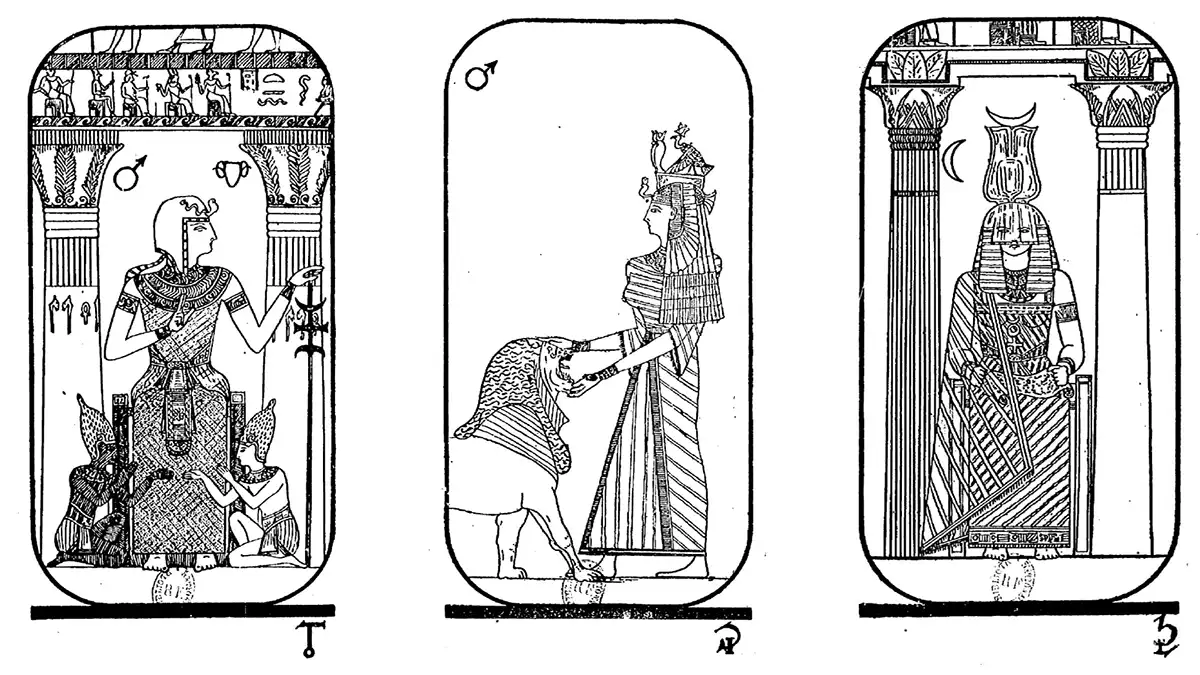 Cartas del Tarot Egipcio de Falconnier