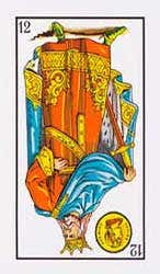 Carta invertida del Rey de Oros