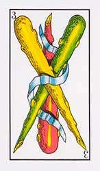 Carta del Palo de bastos en la baraja española