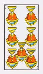 Carta Siete de Copas Invertida