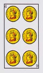 Seis de Oros al derecho