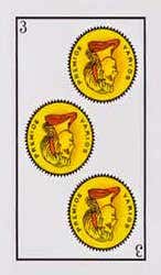 tres de oros invertida