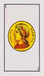 Carta As de Oros al derecho