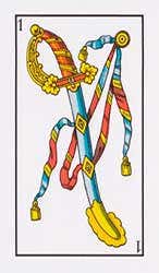 Carta del palo de espadas